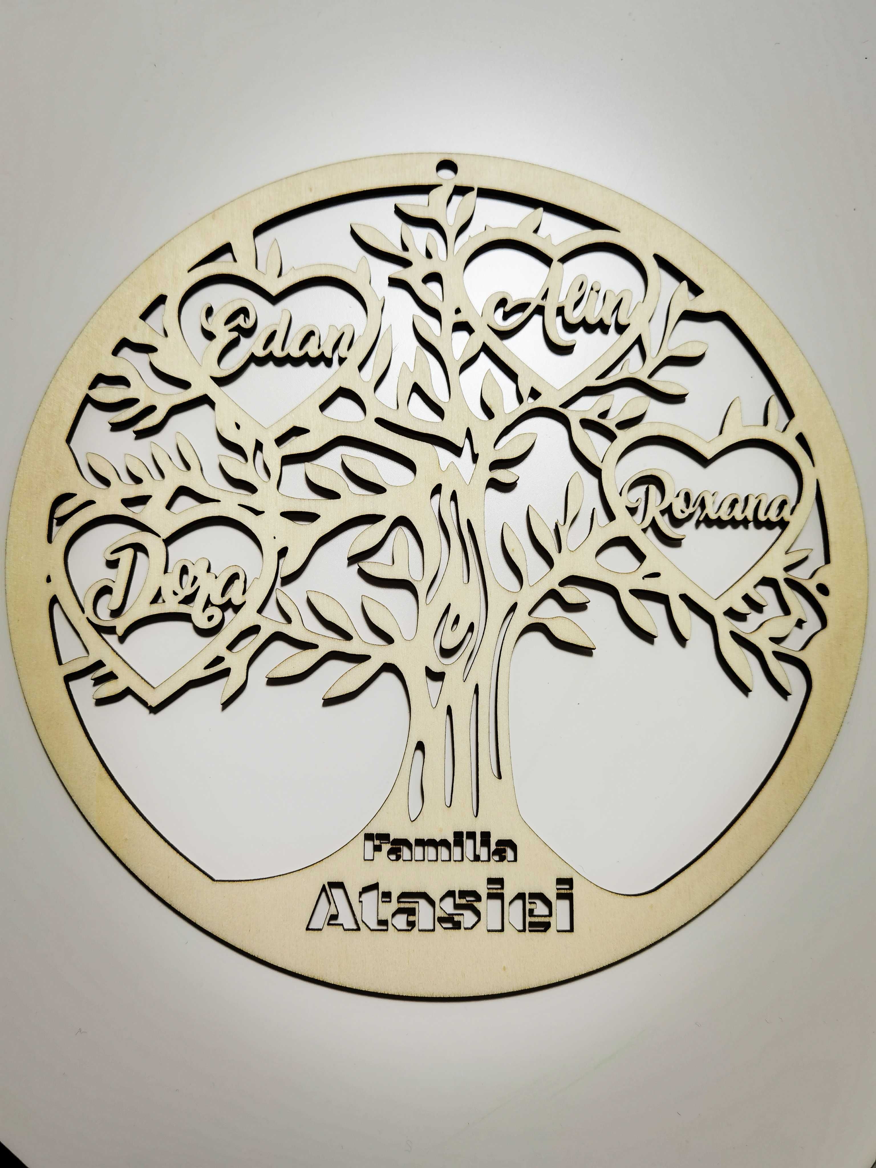 Copacul familiei decoratiune lemn