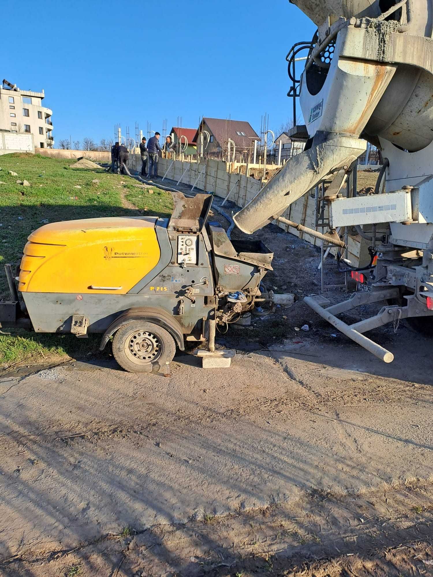 Pompa beton statica