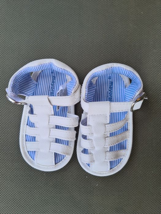 Sandale bebelusi Mayoral, culoare alb, marimea 19