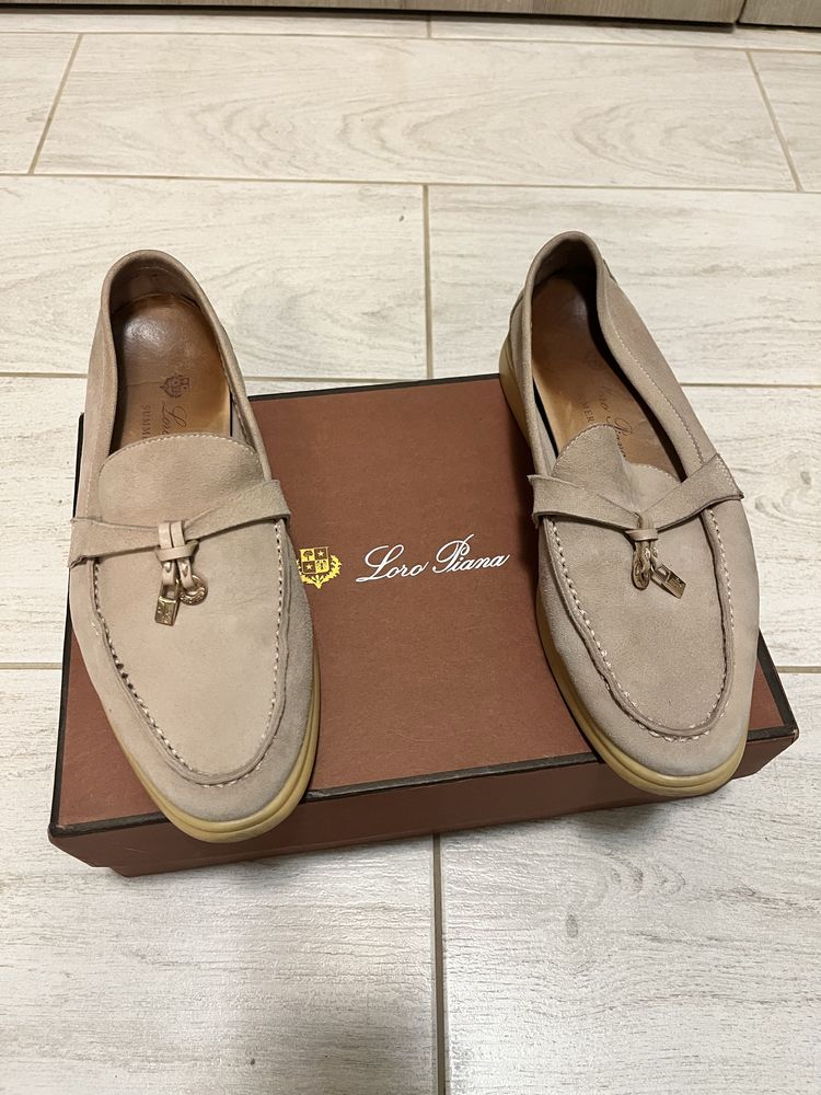 LP мокасини бежово