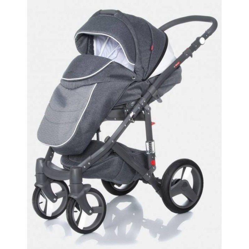 Бебешка количка Adamex Vicco Carmel & Grey 3 в 1, Сив

Информация :
 П
