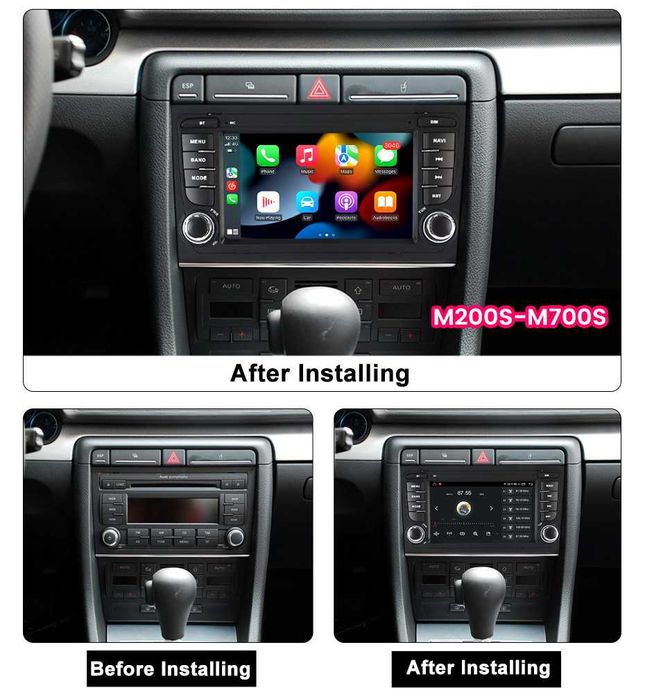 Navigatie Audi A4 B6 B7 SEAT EXEO din 2001 - 2008, Garantie 4 GB
