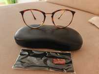 Диоптрични рамки Ray Ban в кафяво и розово злато