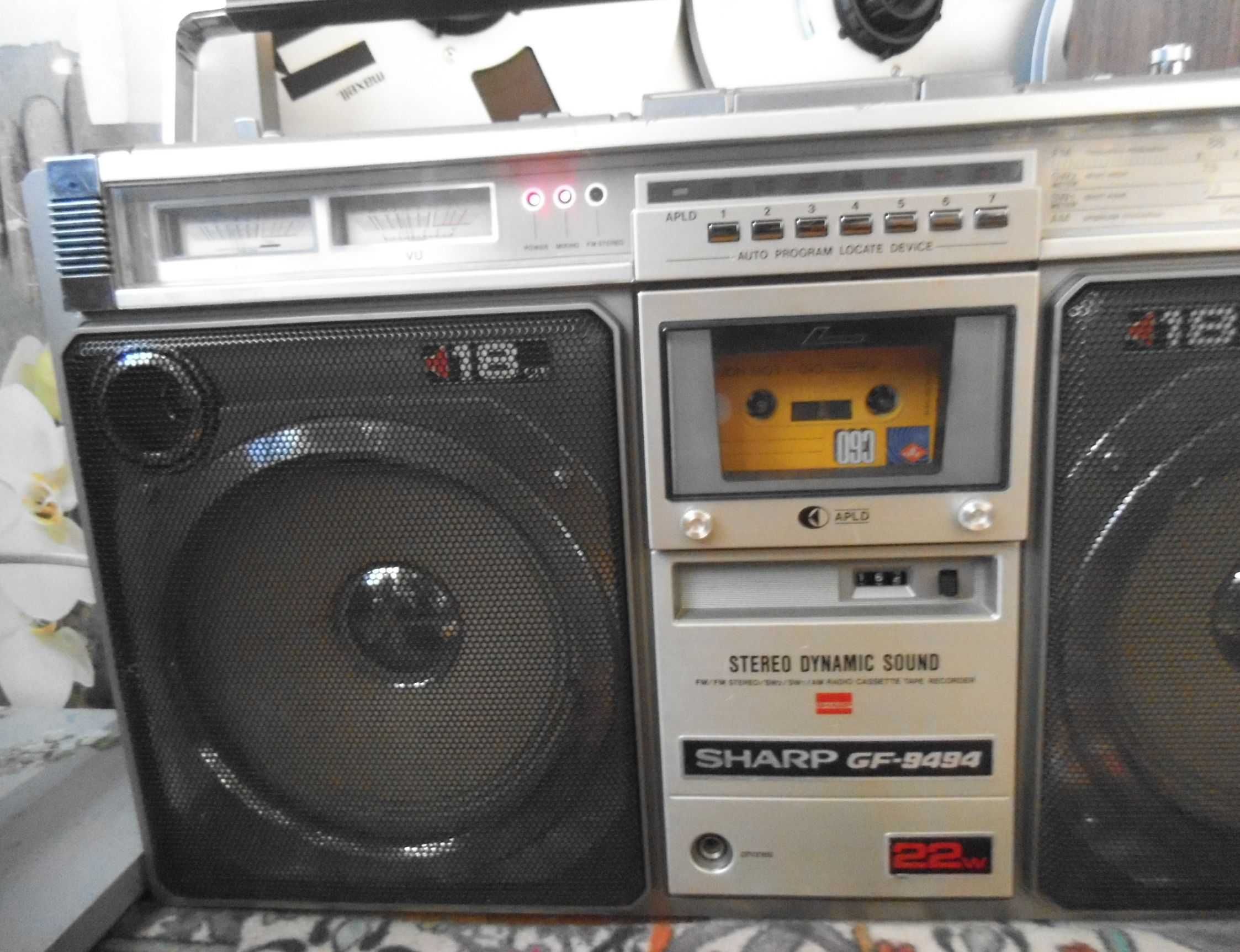 RADIO CASETOFON SHARP GF-9494X 22W Stereo Radio Cassette Recorder