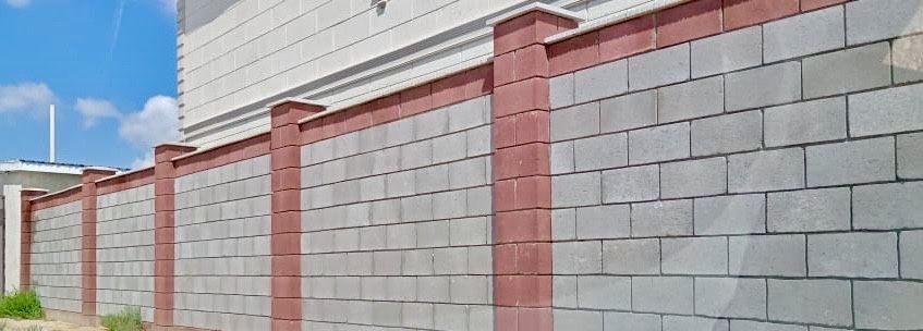 Пескоблок 20х40 для Забора Надёжно Бетонные Конёк и Колпаки Доставка