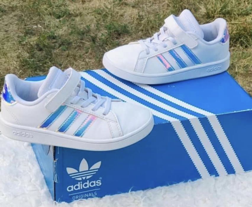 Adidasi fata SUPERSTAR-marimea 30-31,inter19,7m,ca piele GEOX,Salomon,