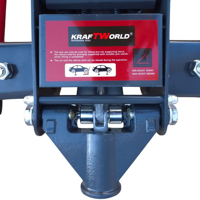 Хидравличен Крик XL тип Крокодил KraftWorld 4T – Нископрофилен, 83–465