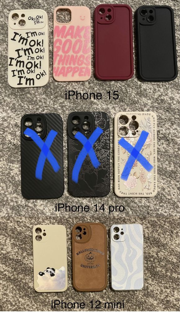 Huse iPhone 11, 12, 13, 14, 15 - pro, mini, promax