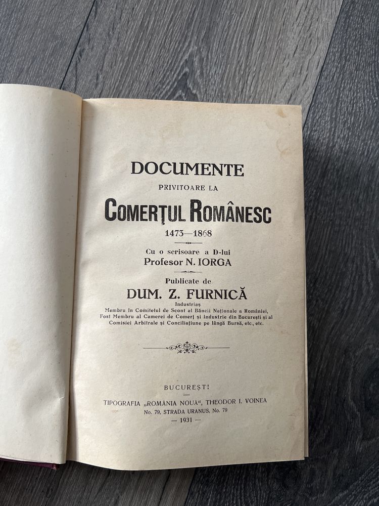 Documente privitoare la comertul romanesc