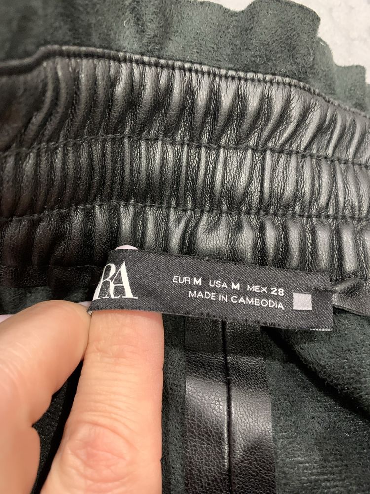 Брюки Zara, экокожа