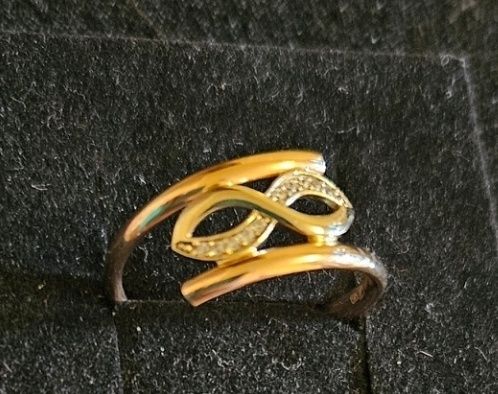 Золотое кольцо 585проба 18й размер