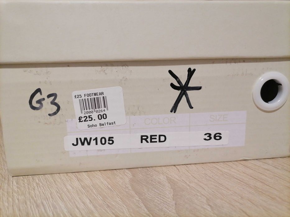 Pantofi dama sport eleganți de culoare roșie pe platforma