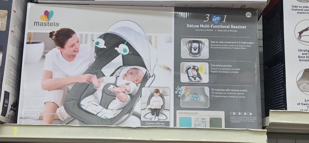 Balansoar electric 3in1, cu bluetooth, telecomanda, Mastela