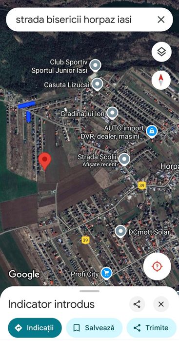 Vand, inchiriez, sau schimb teren de 500m² sau 1000m² in Horpaz, str.