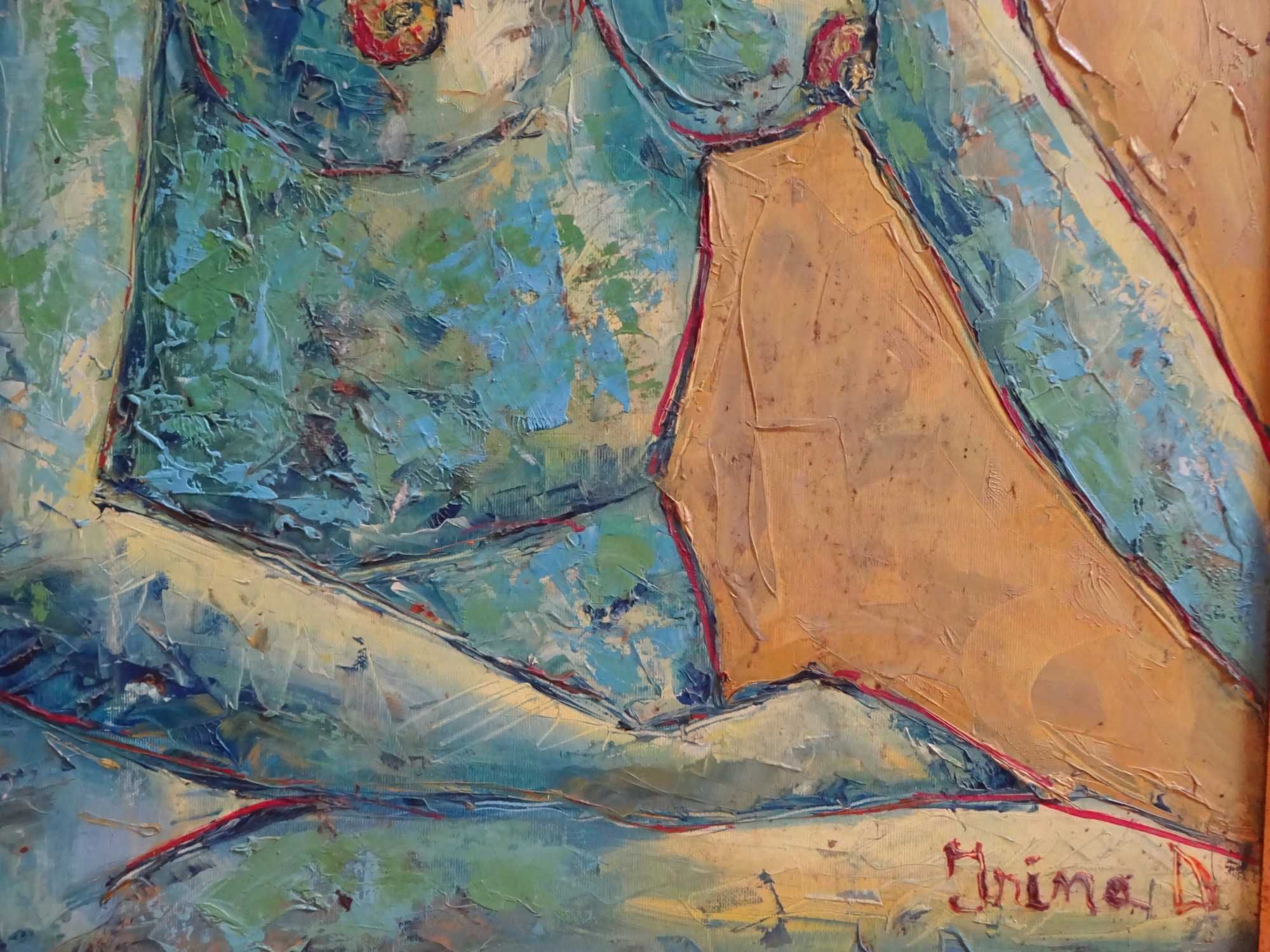 Tablou Irina Dragomir, “Nude sitting”, ulei pe panza