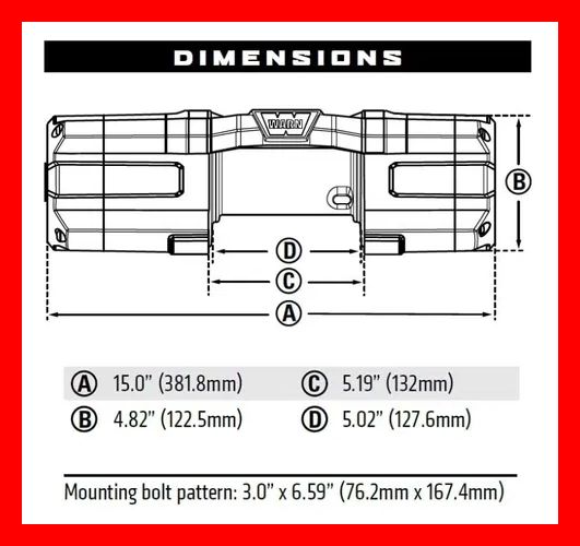 Troliu cabestan aTV Warn winch Axon 55 model nou sufa metalica 2496kg