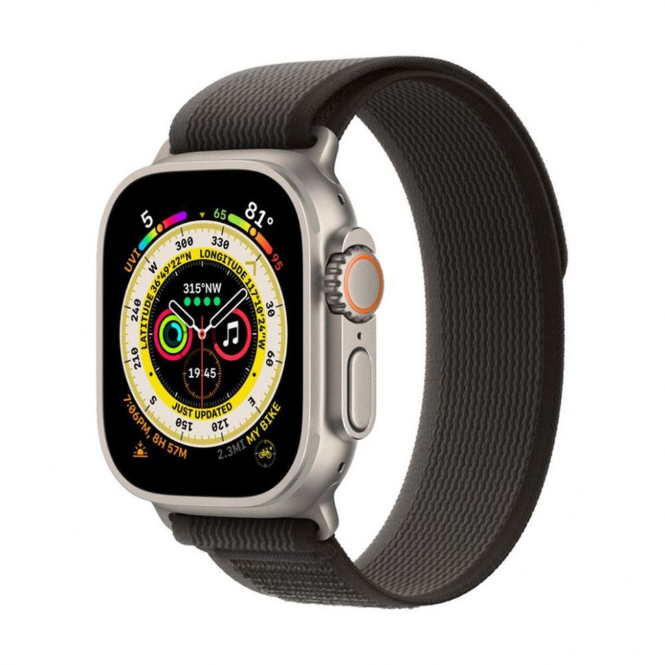 Apple Watch Ultra 49mm Titanium Black/Gray Trail Loop M/L