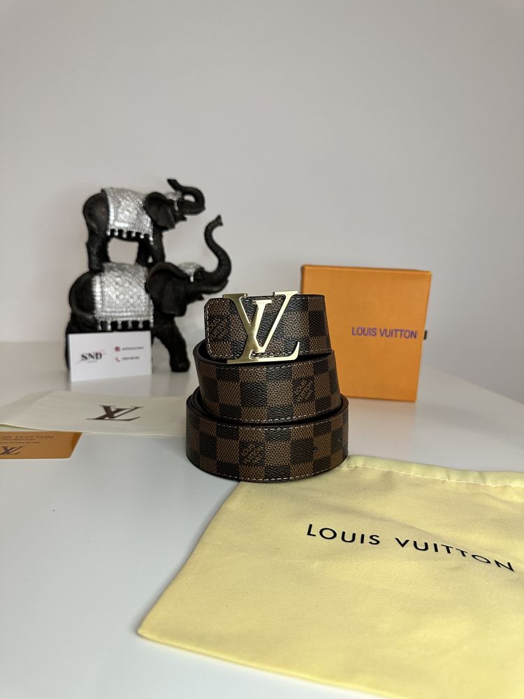 Curea Louis Vuitton piele canvas 100% cutie inclusă cadou