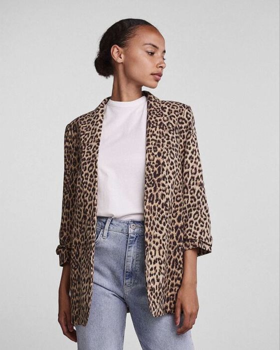 Стилно Леопардово сако