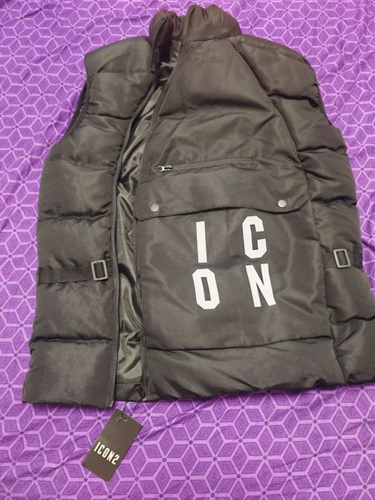 Vestă neagră dsquared2 icon