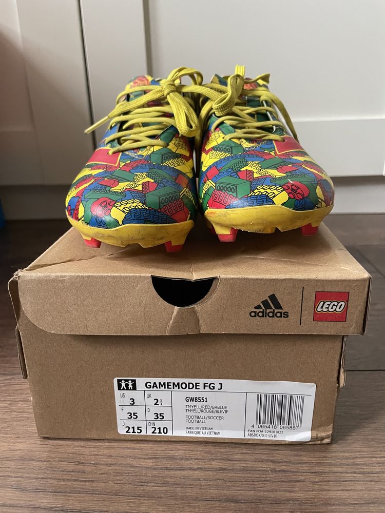 Ghete fotbal copii Adidas Lego