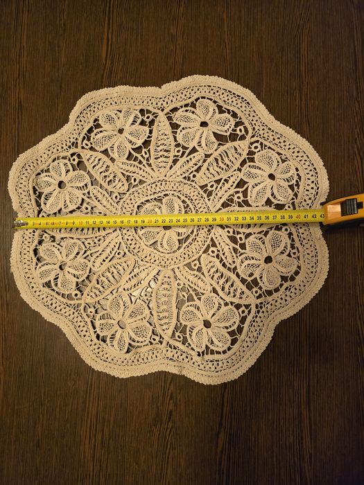 Mileu din macrame 45cm. Croșetat de bunica Valentina