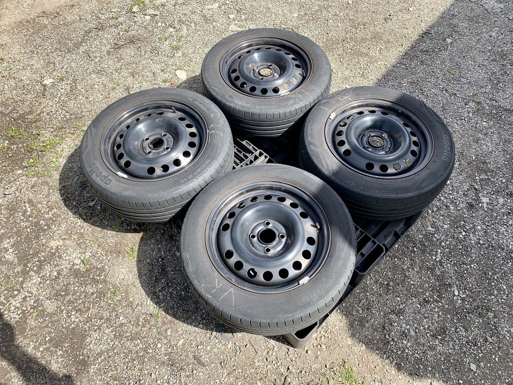 4бр.ДЖАНТИ+ГУМИ 15цола 4x100 за Fiat Punto,Opel Corsa,Chevrolet Aveo