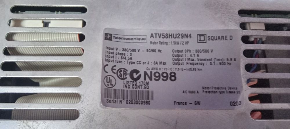 Invertoare motor electric