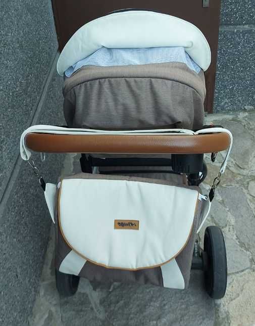 Бебешка количка 2в1 Bexa подходяща за момиче или момче