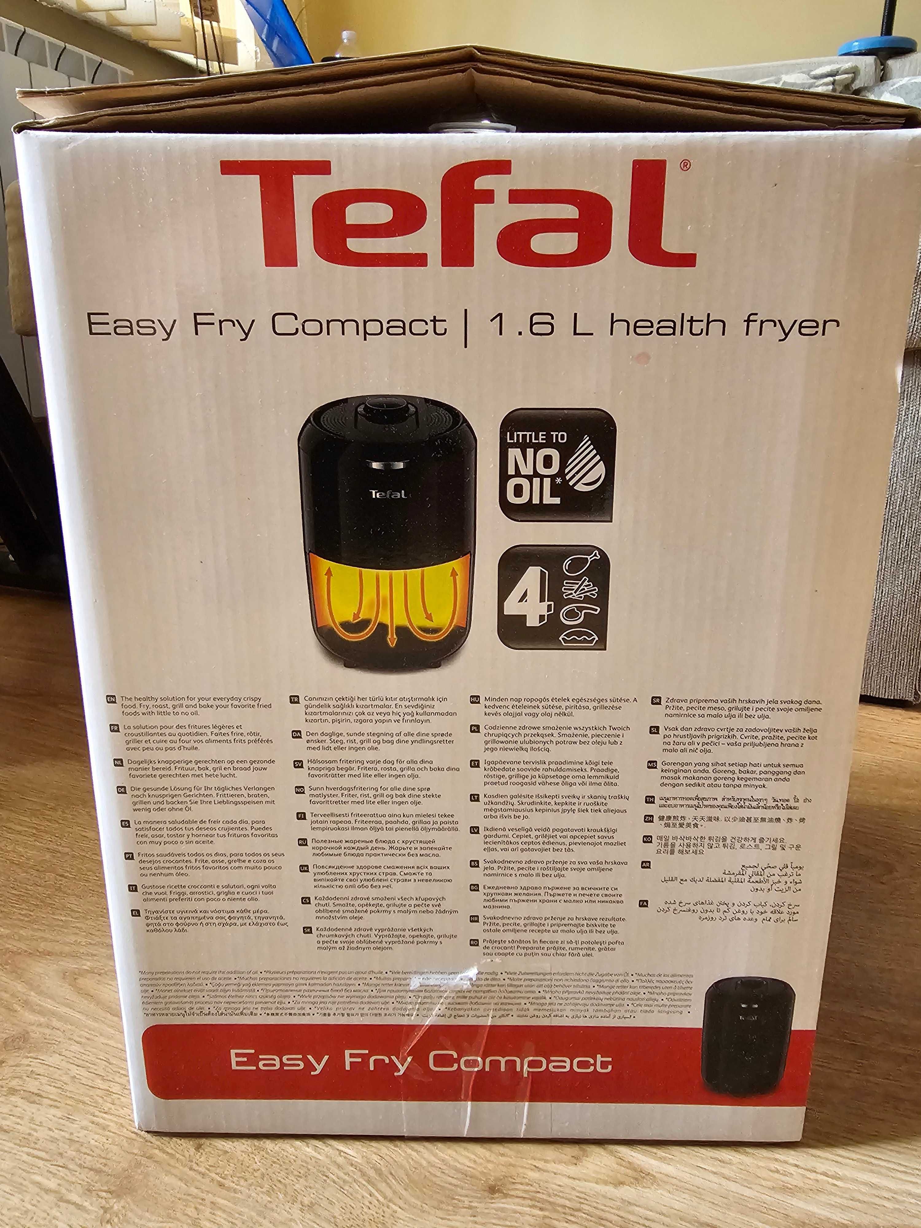 Чисто нов еър фрайър/уред за готвене Tefal Easy Fry Compact EY101815
