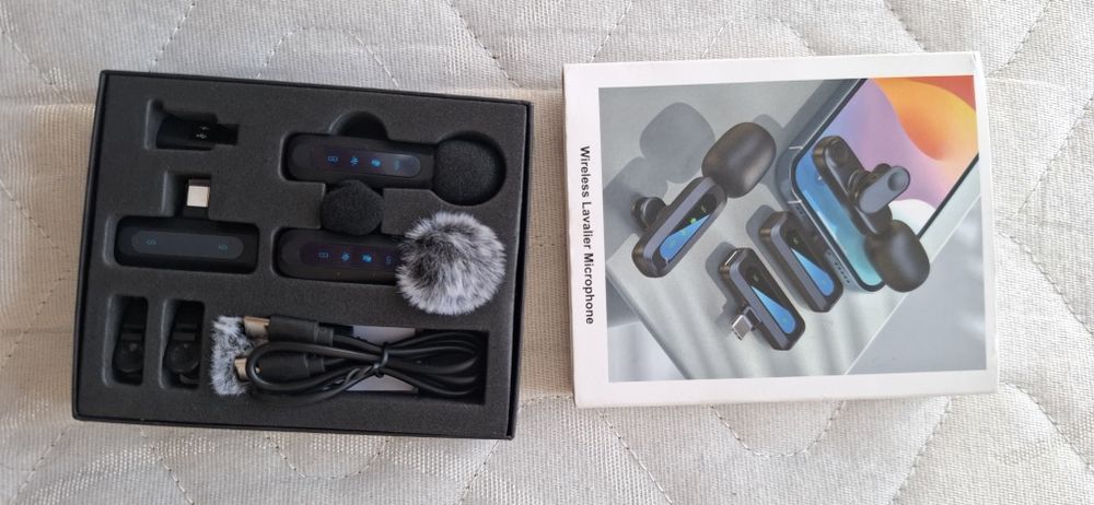 Безжични микрофони за видеа, влогове и лайф предавания!