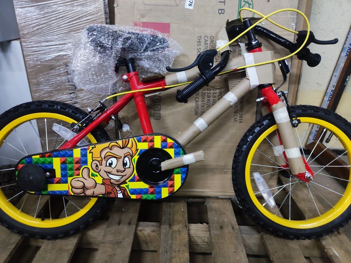 Нов детски велосипед ( колело ) Morelarge TYKE 16"  + помощни колелца