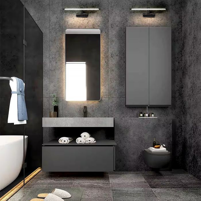 LED integrat permanent, veioza de baie pentru oglinda de machiaj
