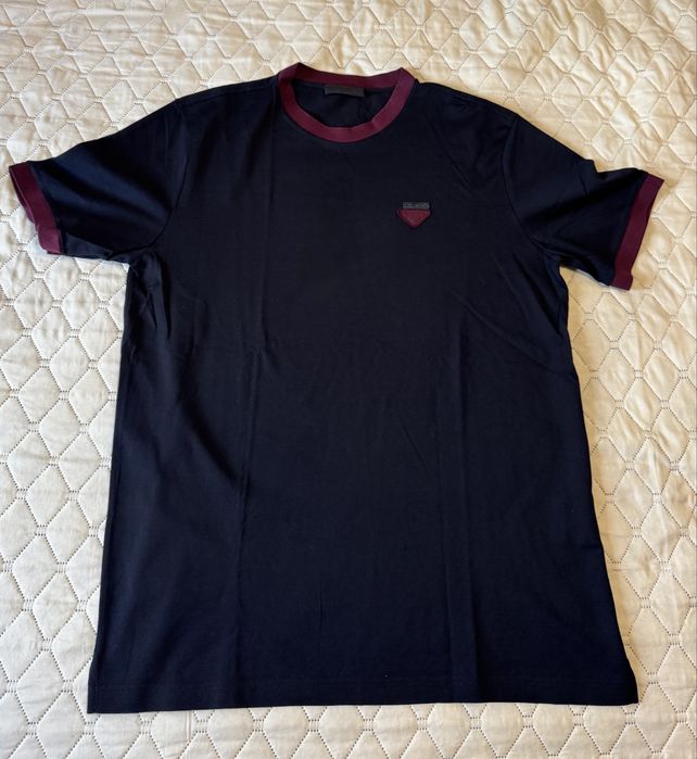 Tricou negru barbati, Prada, XL