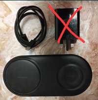 Incarcator wireless Samsung DUO USB-C 15w, cablu, FARA adaptor priza