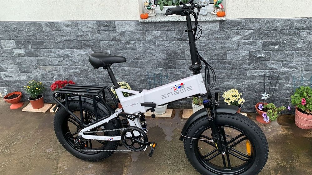 Bicicletă electrica pliabilă, 27 km,fullsuspension, cu cheie și incarc