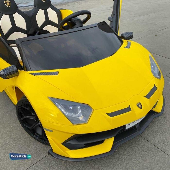 Электромобиль Lamborghini Aventador SVJ Drift Yellow Carbon