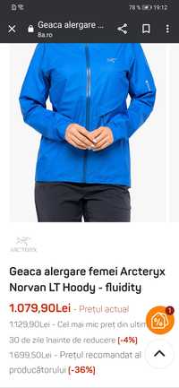 Arcteryx norvan jacket geaca de dama gore tex masura S