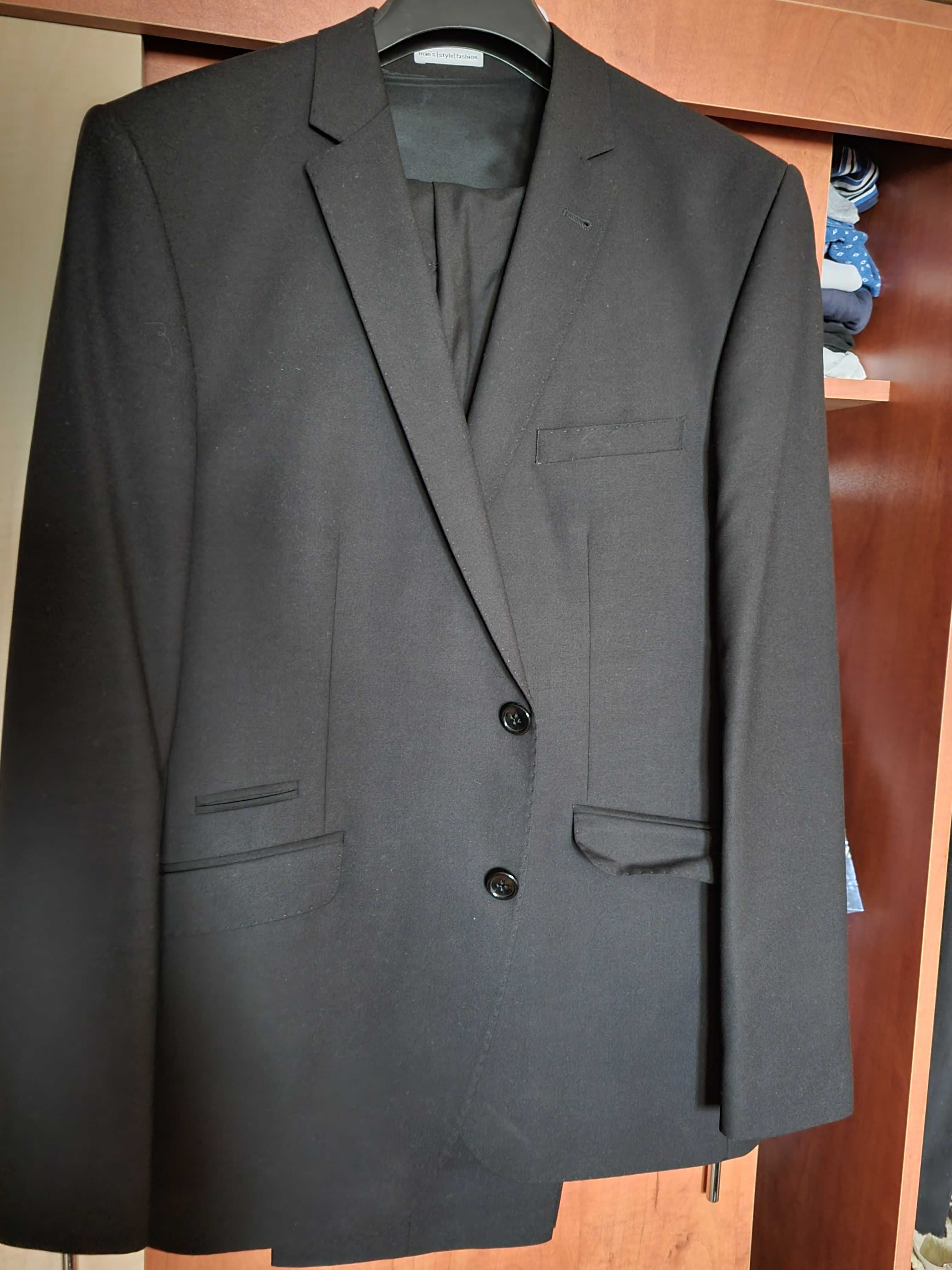 Costum evenimente + Vesta + Pantalon -  marimea 54 (XL), negru