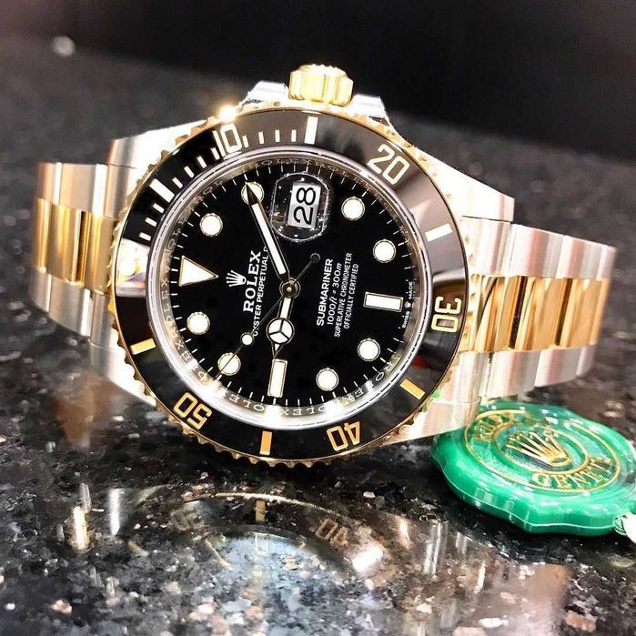 rolex submariner двуцветен