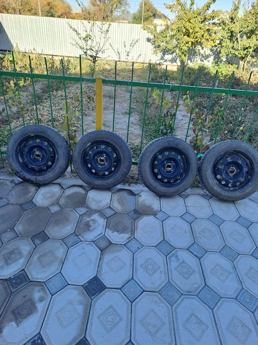 Колёсо сборе зимний 15 диск на Киа и Хундай