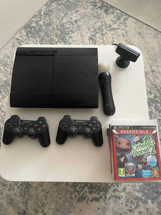 (ТОРГ) PlayStation 3 500GB ПРОШИТАЯ + 5 ИГР + 2 ДЖОЙСТИКА