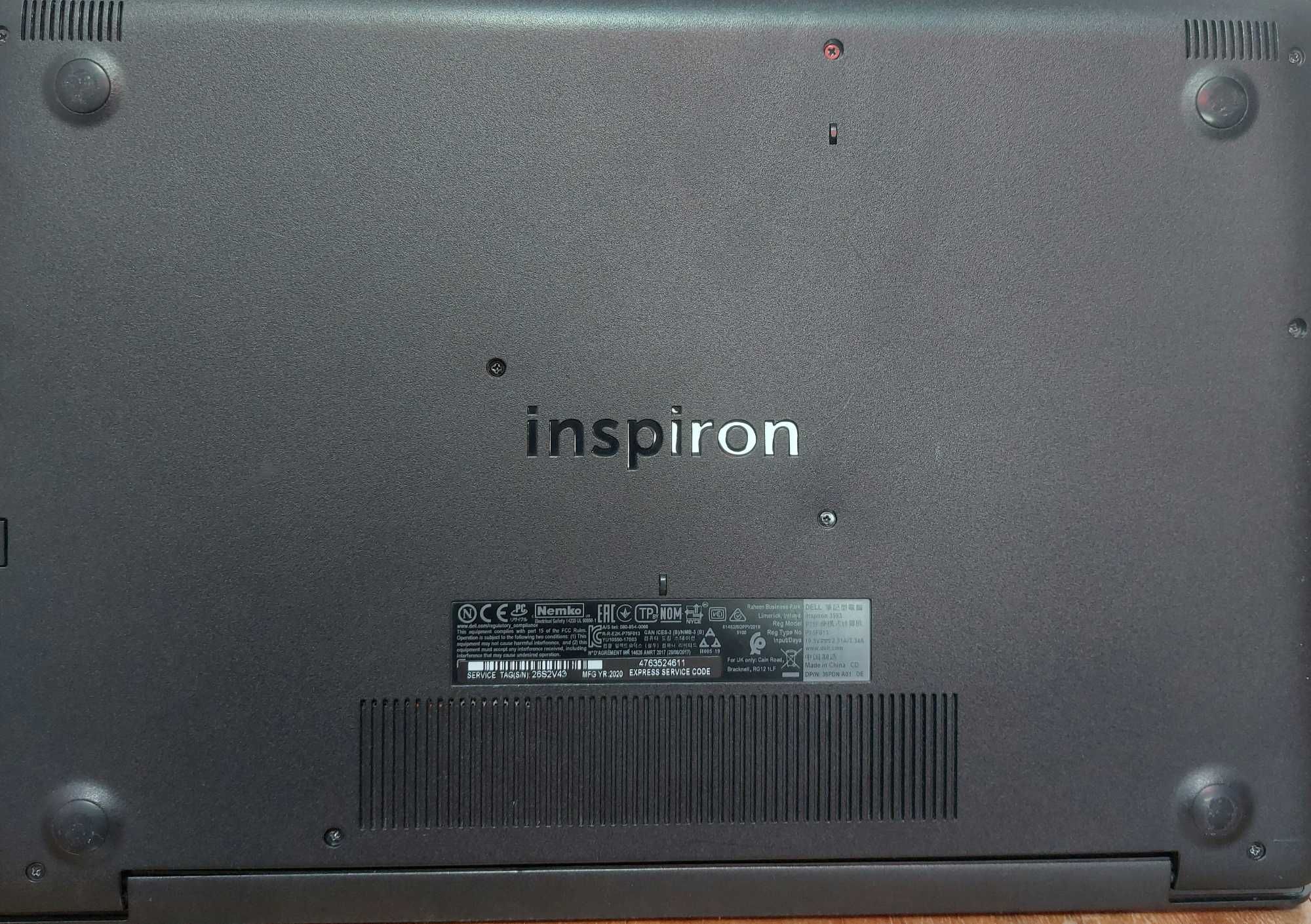 Laptop DELL INSPIRON 3593 (black)