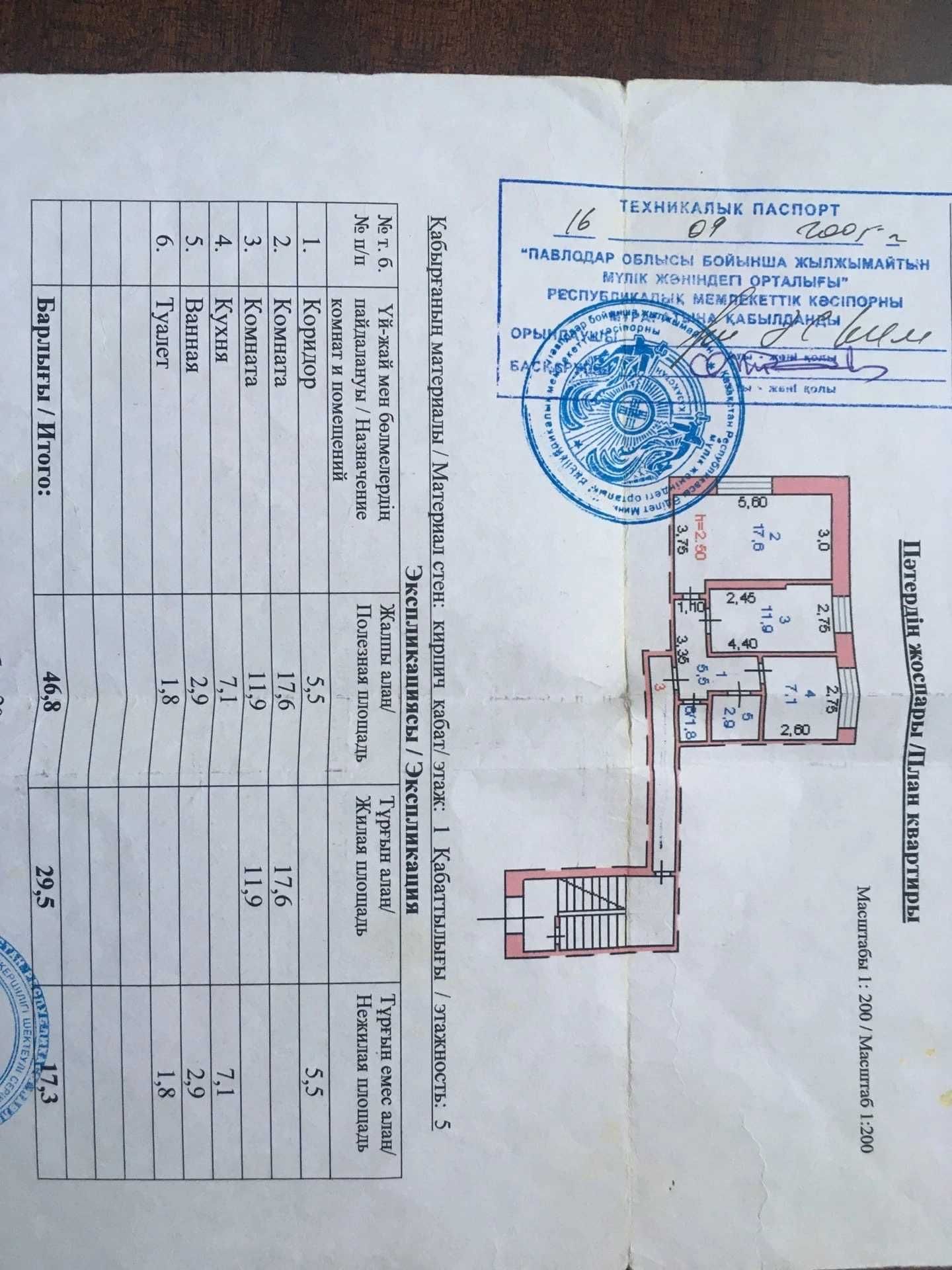 Срочно продам 2х комнатную квартиру