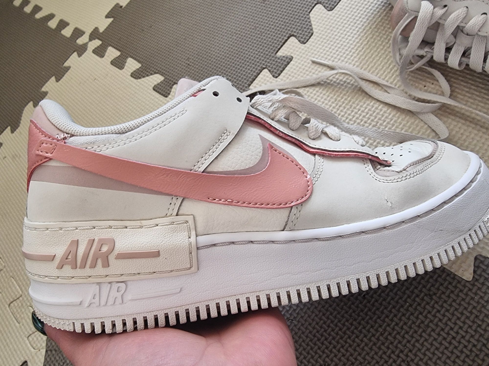 Nike Air Force Shadow White Phantom pink номер 40.5