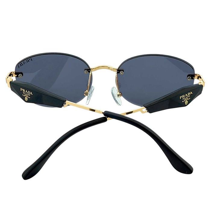 Prada 2026 Луксозни дамски слънчеви очила – ромбоидна кръгла рамка