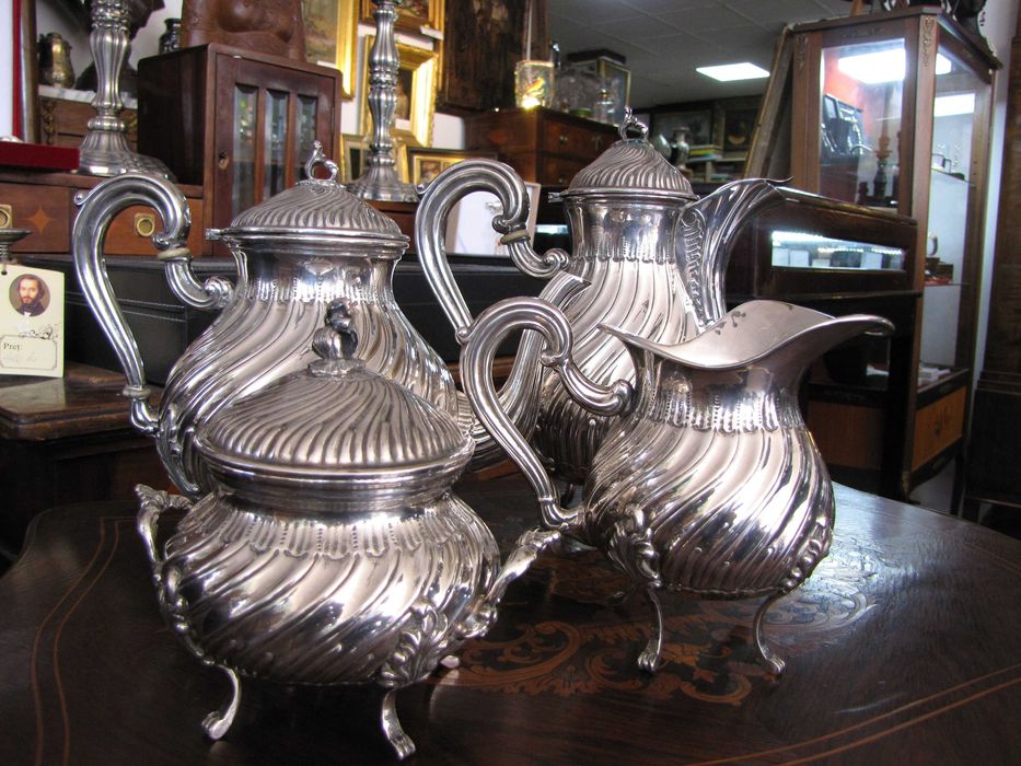 Set ceai cafea argint masiv