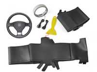 Husa volan piele negru 38 cm VW-GOLF 5, PASSAT, JETTA 5