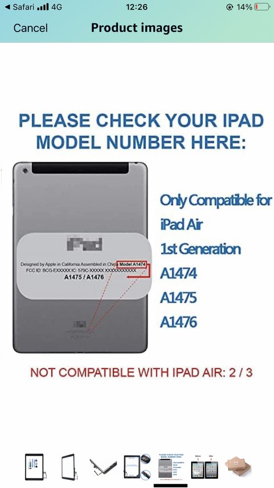 Ipad air тъч ново