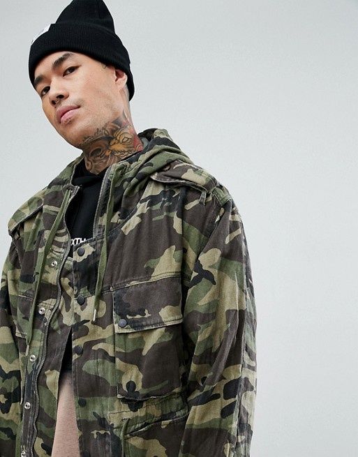 Geaca Parka Sixth June Camo - Fit de M-L